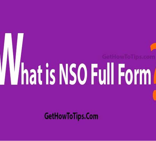 What is NSO full form?