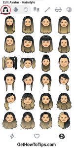 Bitmoji Long hairstyle