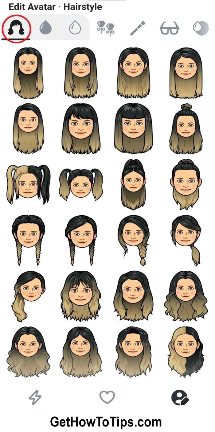 How To Get Long Hair On Bitmoji App And Change The Color Of It?