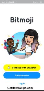 Login to Bitmoji